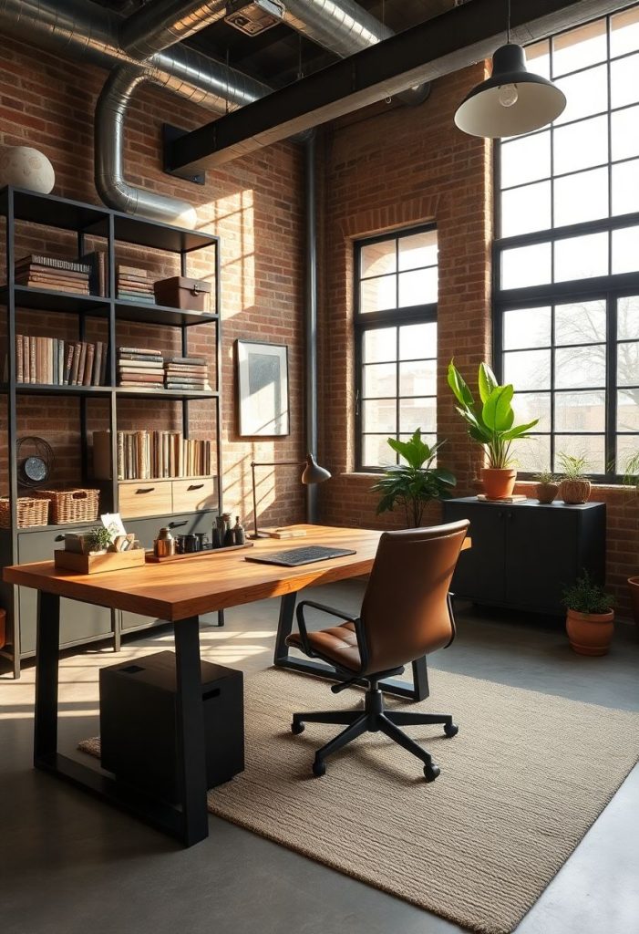 12 Genius Industrial Home Office Organization Hacks for a Stylish, Clutter-Free Workspace