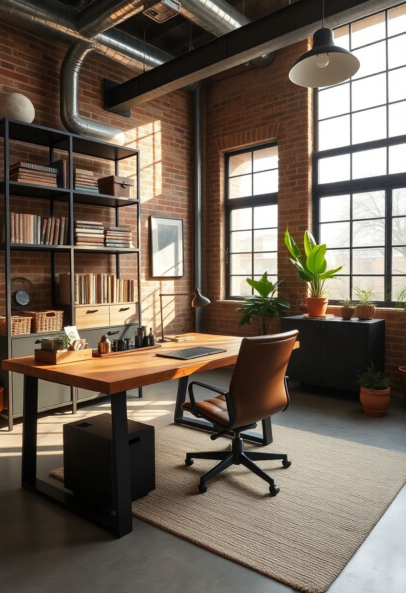 12 Genius Industrial Home Office Organization Hacks for a Stylish, Clutter-Free Workspace