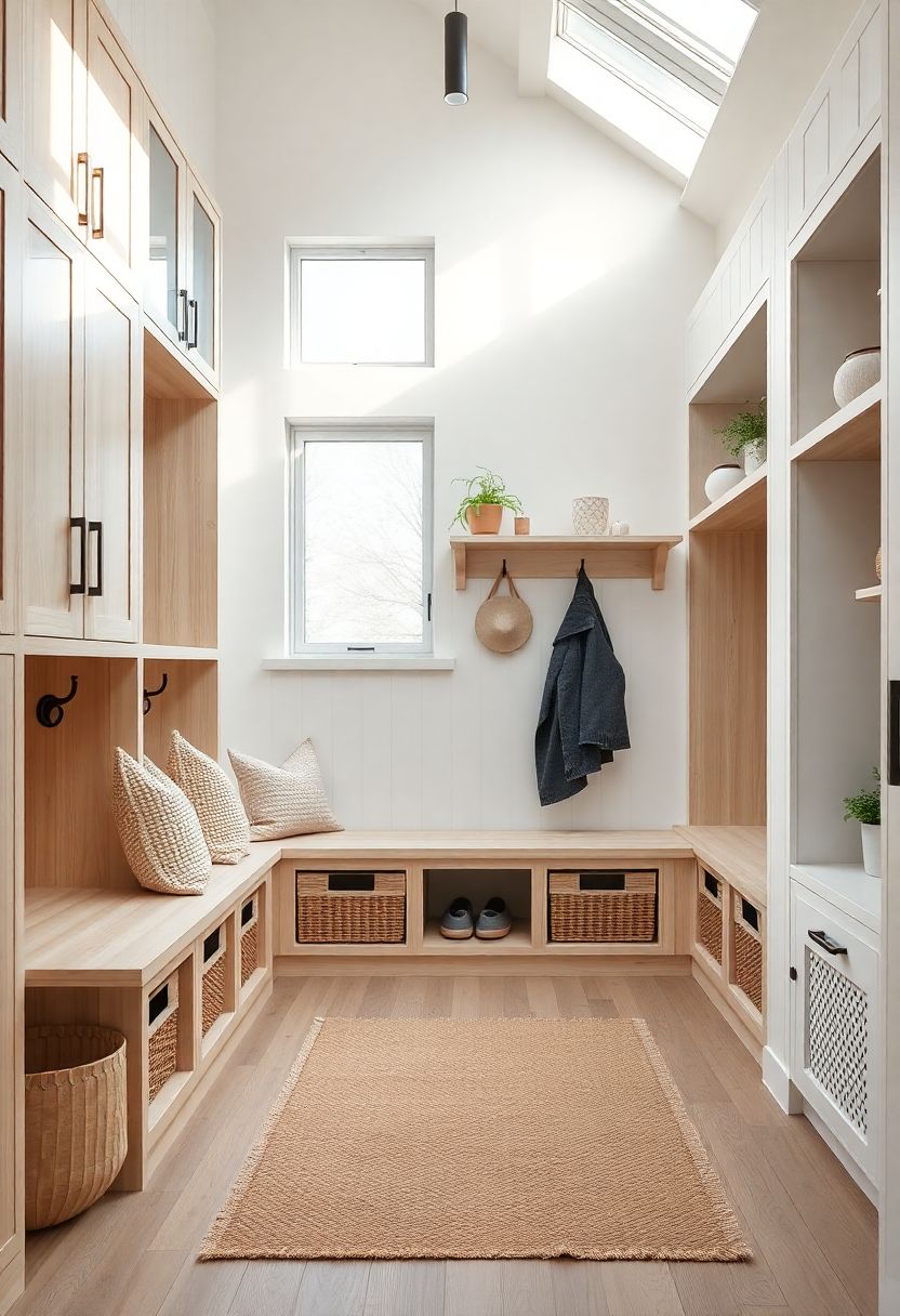 Mudroom Scandinavian storage solutions