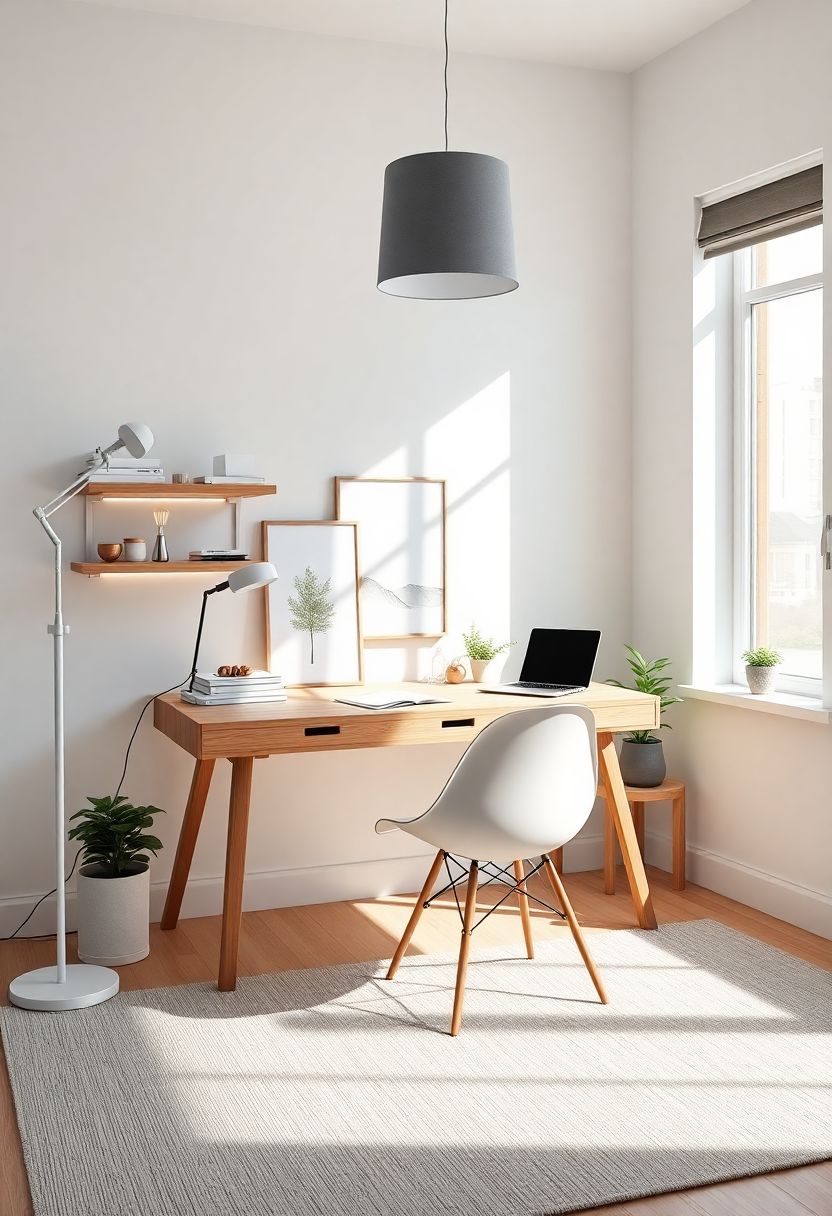 Scandinavian home office budget-friendly lighting solutions