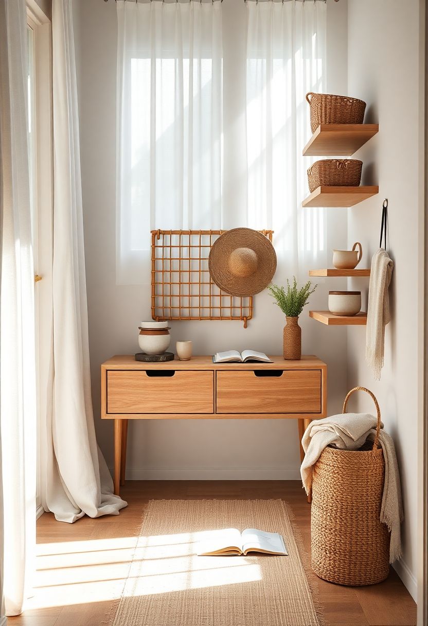 Narrow Entryway Modern Organic Storage Solutions.jpg